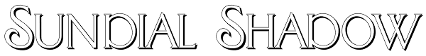 Sundial Shadow Font