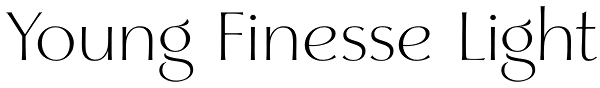 Young Finesse Light Font