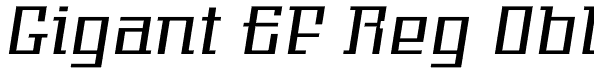 Gigant EF Reg Obl Font