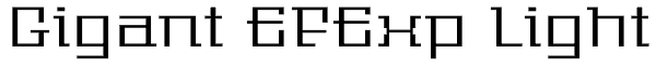 Gigant EFExp Light Font