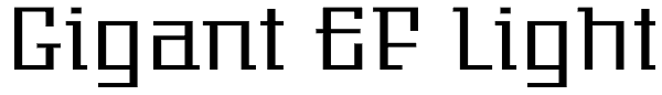 Gigant EF Light Font