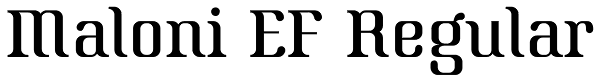 Maloni EF Regular Font