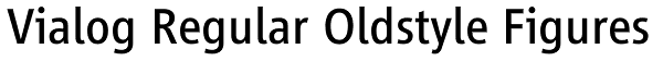 Vialog Regular Oldstyle Figures Font