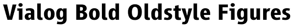 Vialog Bold Oldstyle Figures Font