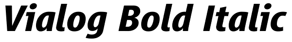 Vialog Bold Italic Font