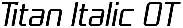 Titan Italic OT Font