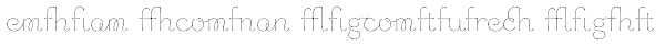 Chic Hand Ligatures Light Font