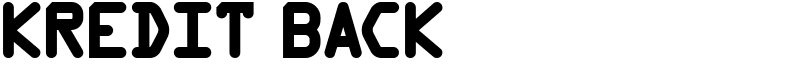 Kredit Back Font