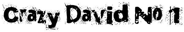 Crazy David No 1 Font