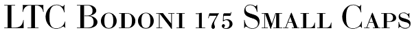 LTC Bodoni 175 Small Caps Font