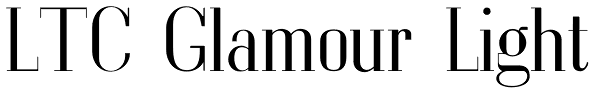 LTC Glamour Light Font