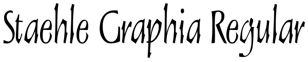 Staehle Graphia Regular Font