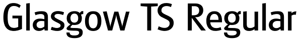 Glasgow TS Regular Font