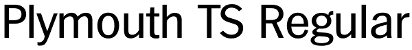 Plymouth TS Regular Font