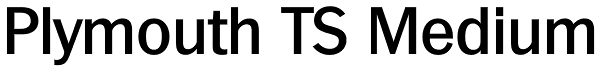 Plymouth TS Medium Font