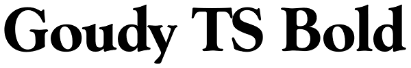 Goudy TS Bold Font