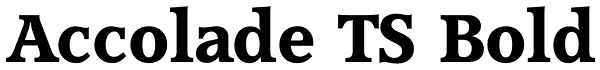 Accolade TS Bold Font