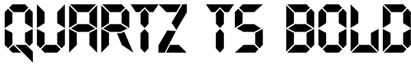 Quartz TS Bold Font