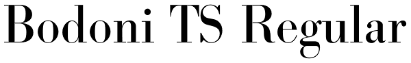 Bodoni TS Regular Font