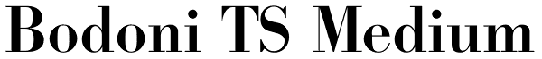 Bodoni TS Medium Font