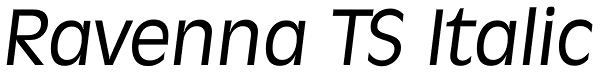 Ravenna TS Italic Font