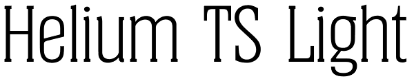 Helium TS Light Font