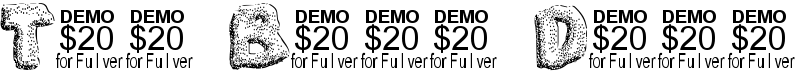 The Blob Demo Font