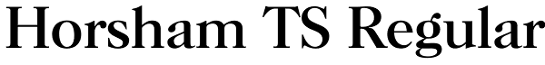 Horsham TS Regular Font