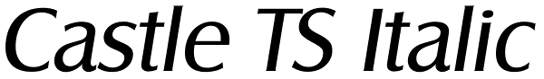 Castle TS Italic Font