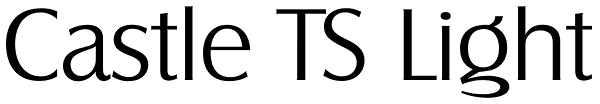 Castle TS Light Font