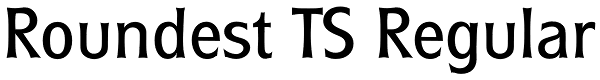 Roundest TS Regular Font