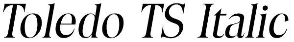 Toledo TS Italic Font