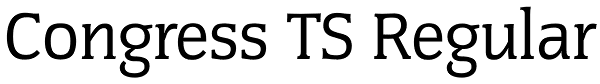 Congress TS Regular Font