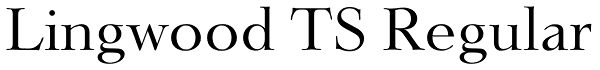 Lingwood TS Regular Font