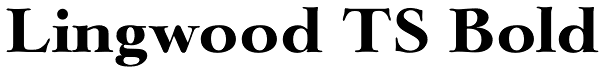 Lingwood TS Bold Font