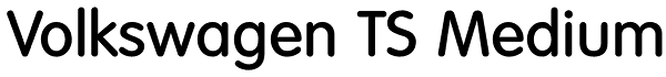 Volkswagen TS Medium Font