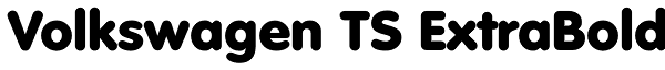 Volkswagen TS ExtraBold Font