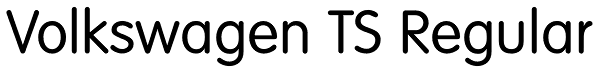 Volkswagen TS Regular Font