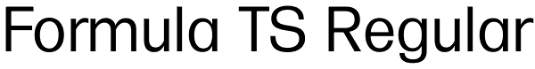 Formula TS Regular Font