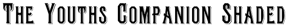 The Youths Companion Shaded Font