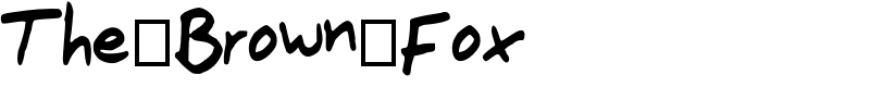 The_Brown_Fox Font