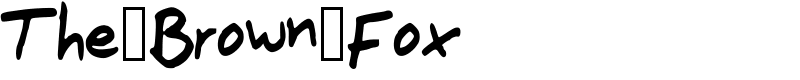 The_Brown_Fox Font