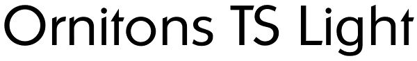 Ornitons TS Light Font