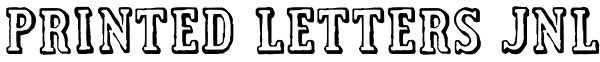 Printed Letters JNL Font