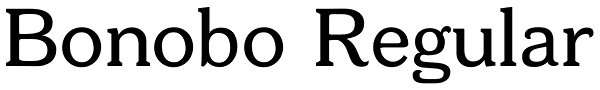 Bonobo Regular Font