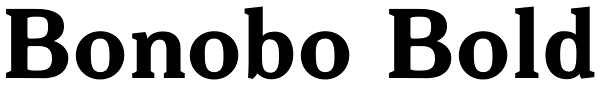 Bonobo Bold Font