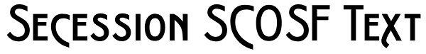 Secession SCOSF Text Font
