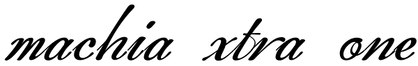 Machia Xtra One Font