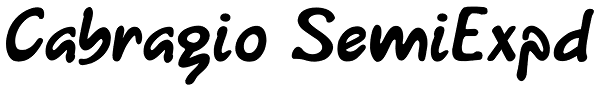 Cabragio SemiExpd Font