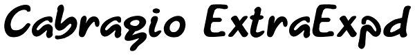 Cabragio ExtraExpd Font